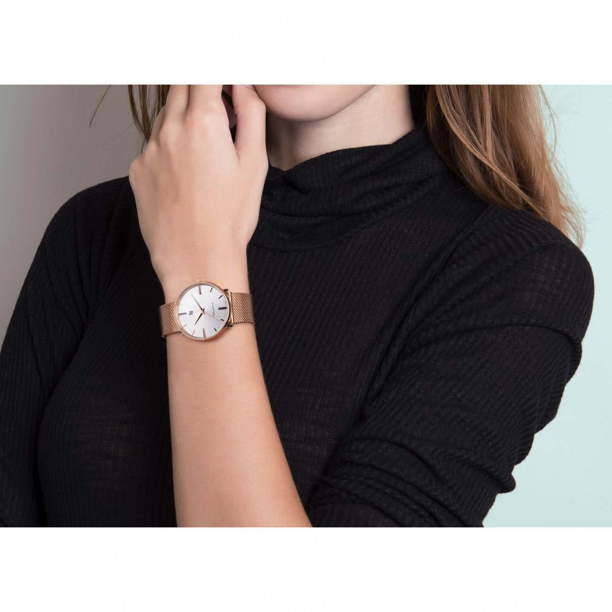 Montre femme Lip Dauphine acier petit diamètre