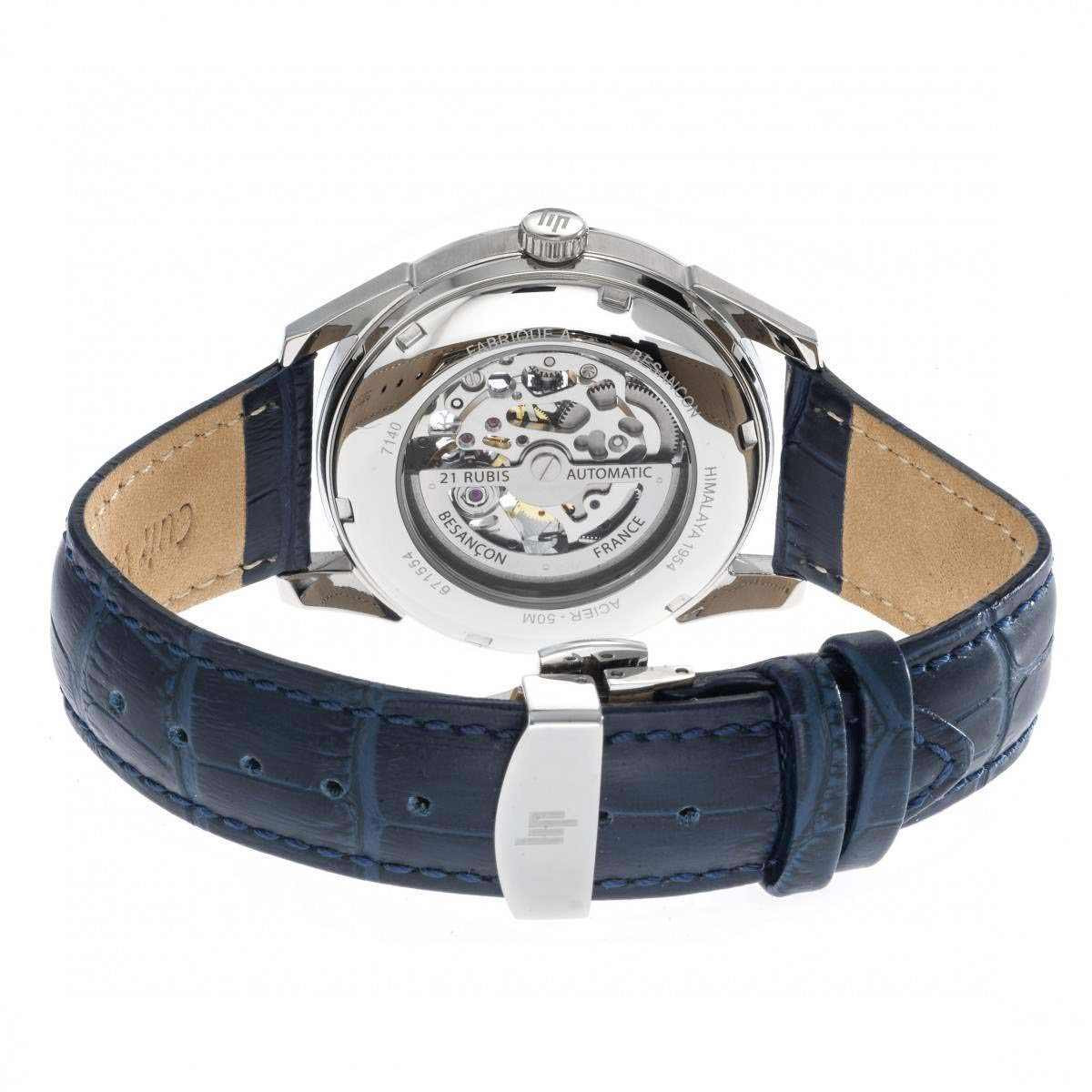 Montre mixte Lip automatique "HIMALAYA" 40 mm cadran squelette blanc argenté - 671554 Montre mixte Lip automatique "HIMALAYA" 40 mm cadran squelette blanc argenté - 671554