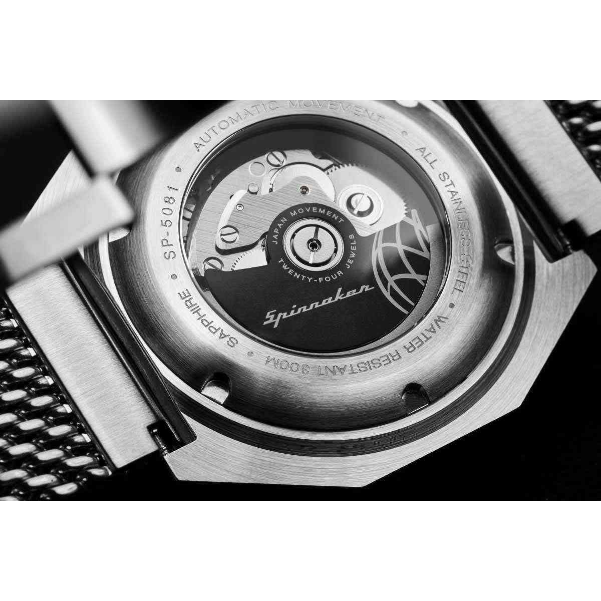 Montre Homme Spinnaker DUMAS Automatique Cadran noir Bracelet acier Montre Homme Spinnaker DUMAS Automatique Cadran noir Bracelet acier