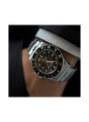 Montre Homme Foxter Sixties bracelet acier, boitier acier et fond noir - SIXTIES8