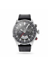 Montre Homme Foxter Avalone bracelet cuir noir, boitier acier et fond gris - FR6040C1BC1