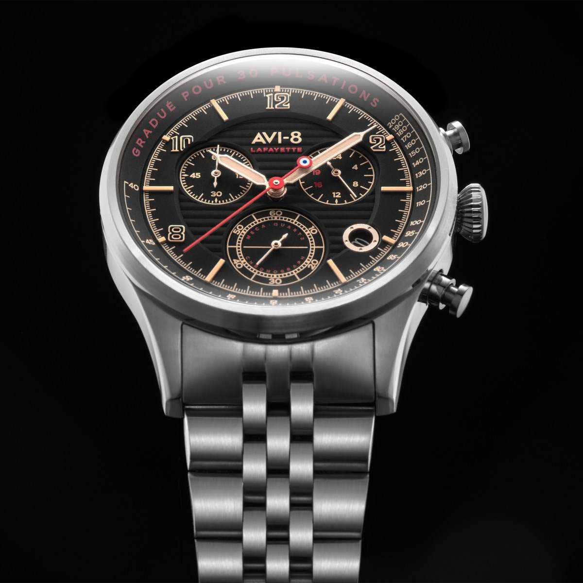 Montre AVI-8 Flyboy Lafayette - Quartz Chronographe - AV-4076-33