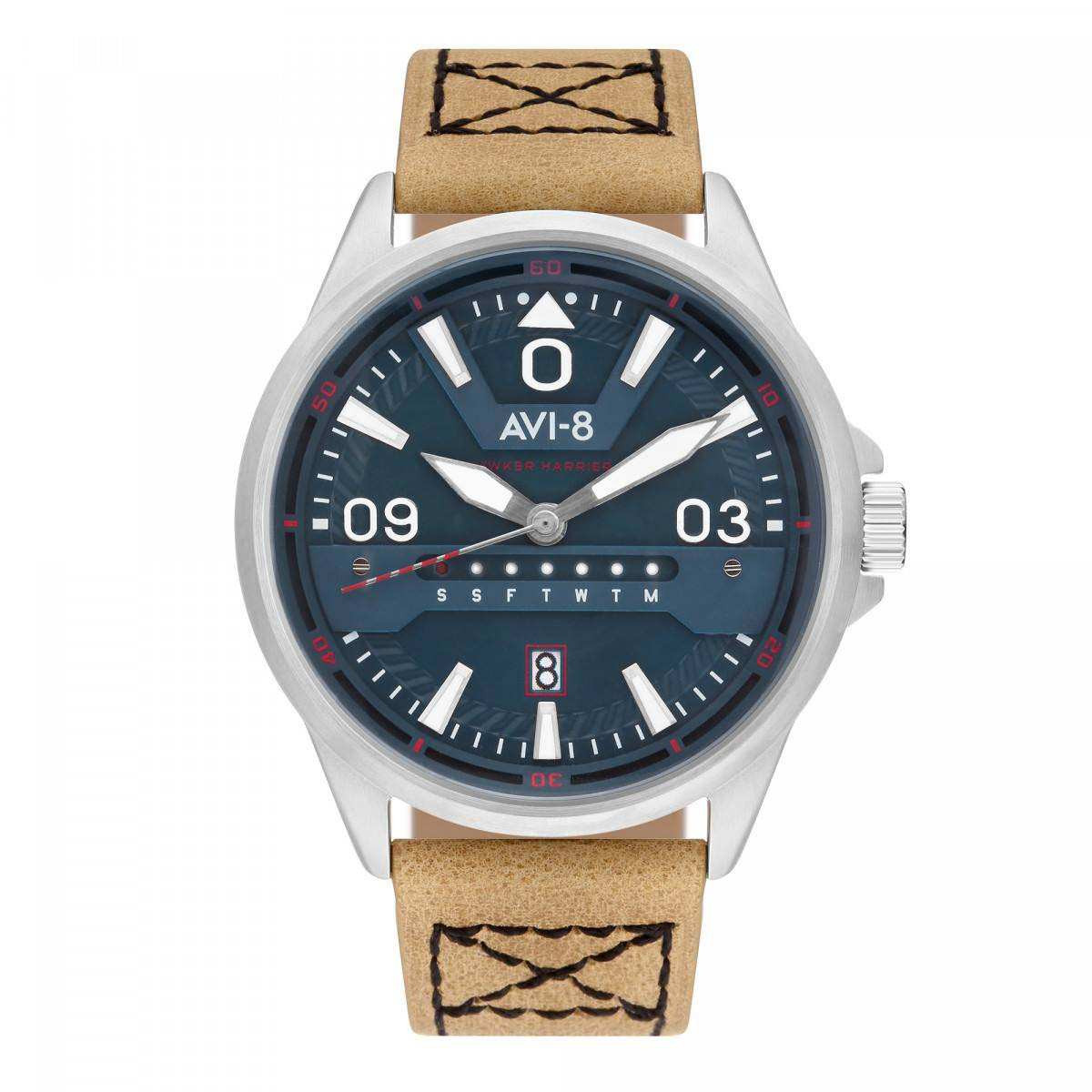 Montre AVI-8 Hawker Harrier II Cadran bleu AV-4063-02 Montre AVI-8 Hawker Harrier II Cadran bleu AV-4063-02