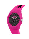 Montre femme Superdry URBAN GLITTER SYL001BP Cadran Noir et bracelet rose