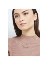 Collier "Paola" Jade noir et opal noir