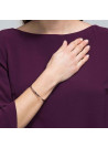 "SI TU N'EXISTAIS PAS IL FAUDRAIT T'INVENTER" Jonc rosé bracelet à message