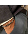 Bracelet Homme cuir noir "KING"