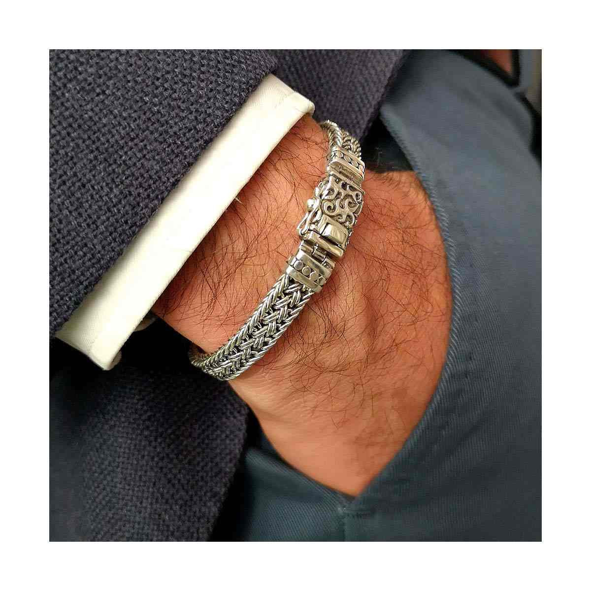 Bracelet Homme en Argent massif 925 - HRM179104