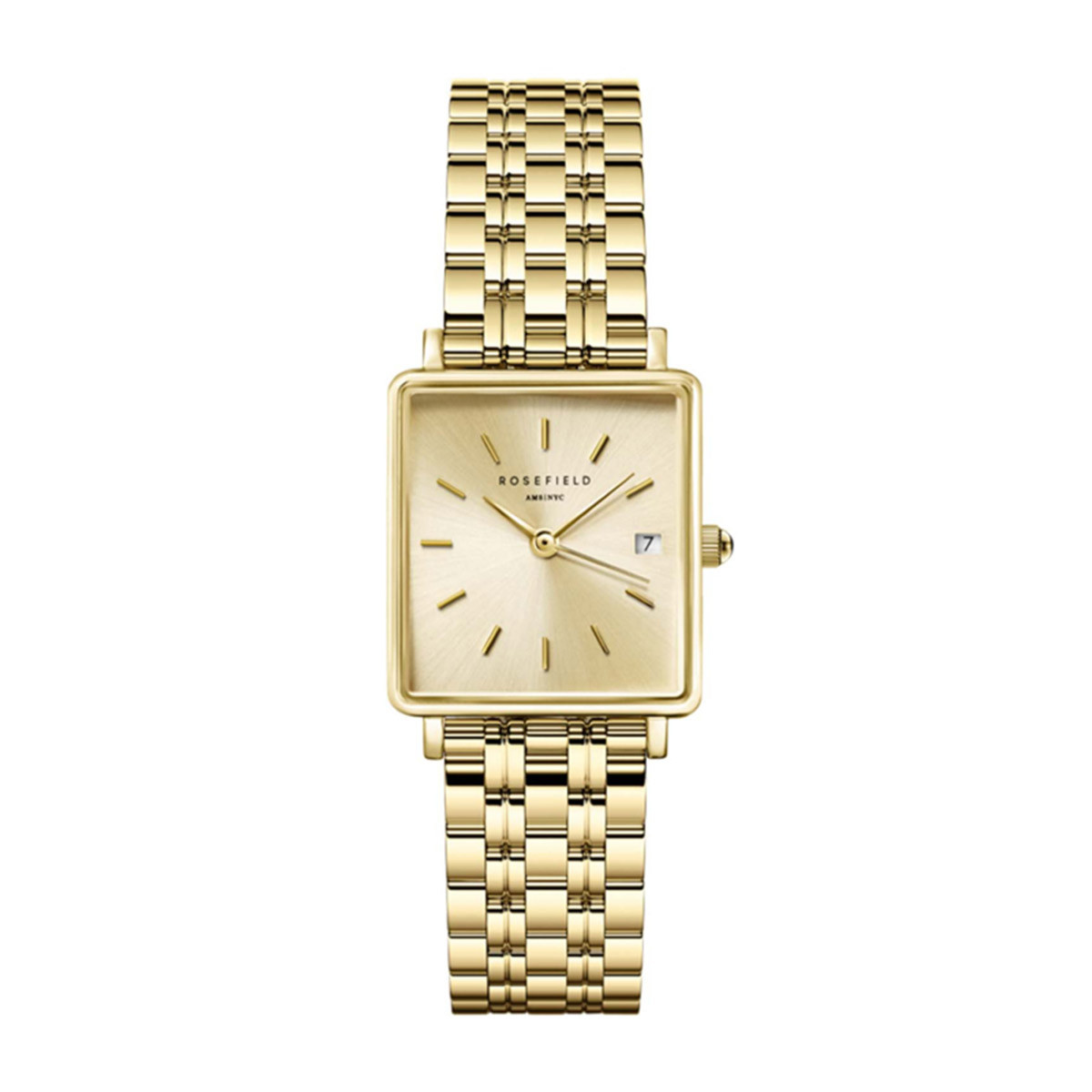 Montre Rosefield Femme "Boxy XS" Quartz - Boîtier métal doré Montre Rosefield Femme "Boxy XS" Quartz - Boîtier métal doré - QCGSG-Q048