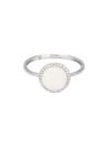 Bague "Nacre" Or blanc Diamants