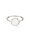 Bague "Nacre" Or blanc Diamants