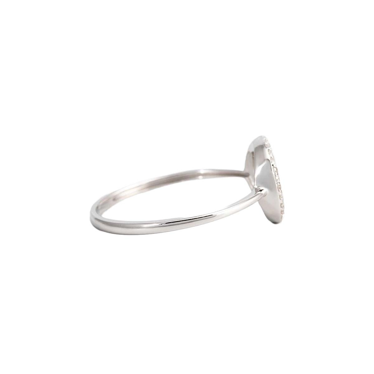 Bague "Nacre" Or blanc Diamants