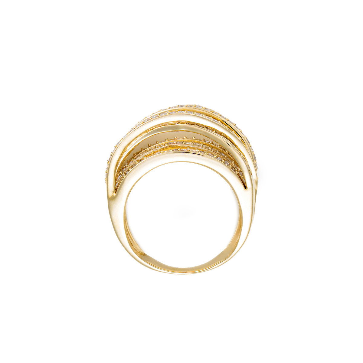Bague "Athéna Lumineuse" Or jaune et Diamant