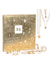 Calendrier de l'Avent 2022 Doré - 24 Bijoux dorés