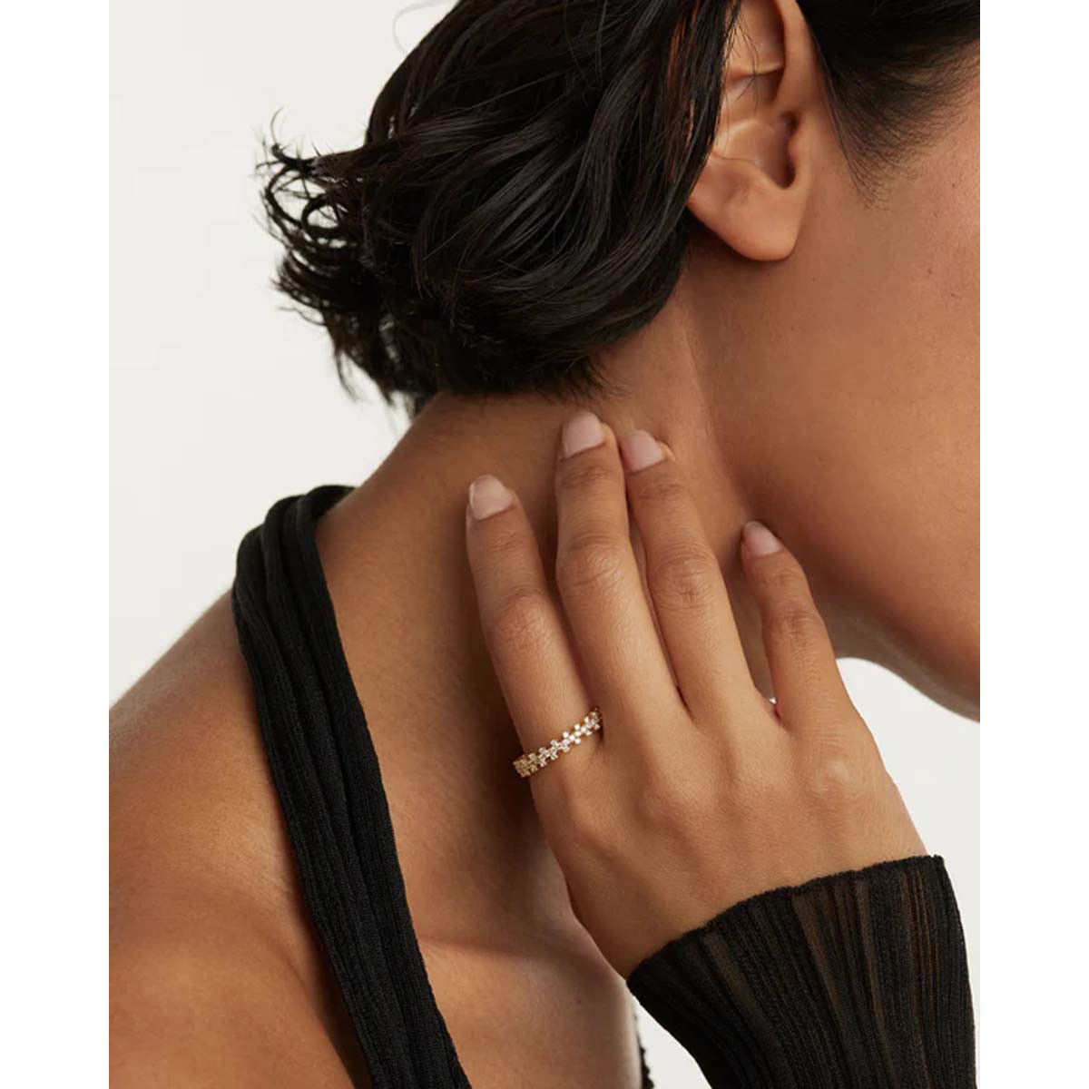 PDPAOLA Bague - Crown Gold - en argent doré PDPAOLA Bague - Crown Gold - en argent plaqué or - AN01-670