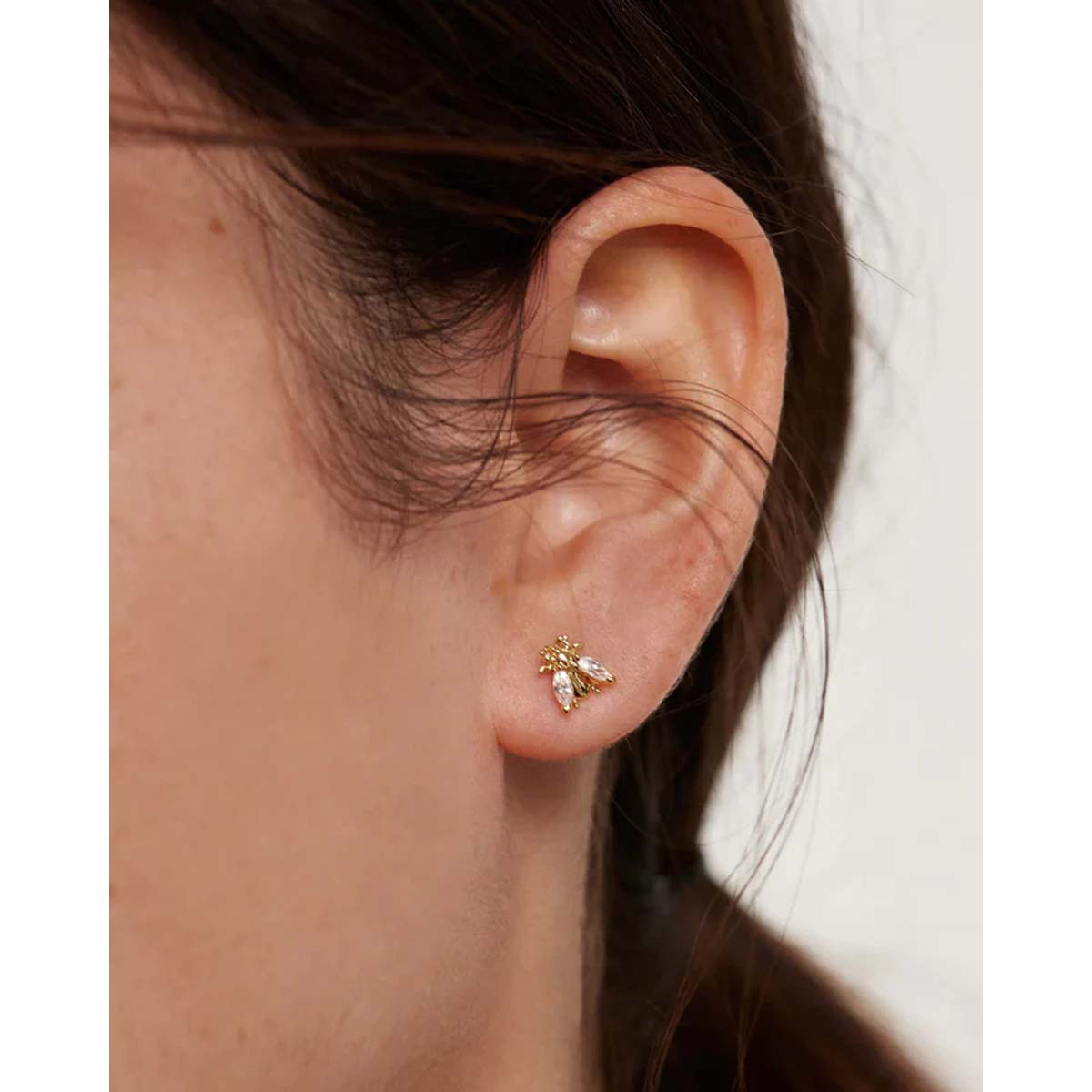 PDPAOLA Boucles d'oreilles - Buzz Gold - en argent doré PDPAOLA Boucles d'oreilles - Buzz Gold - en argent plaqué or - AR01-311-U