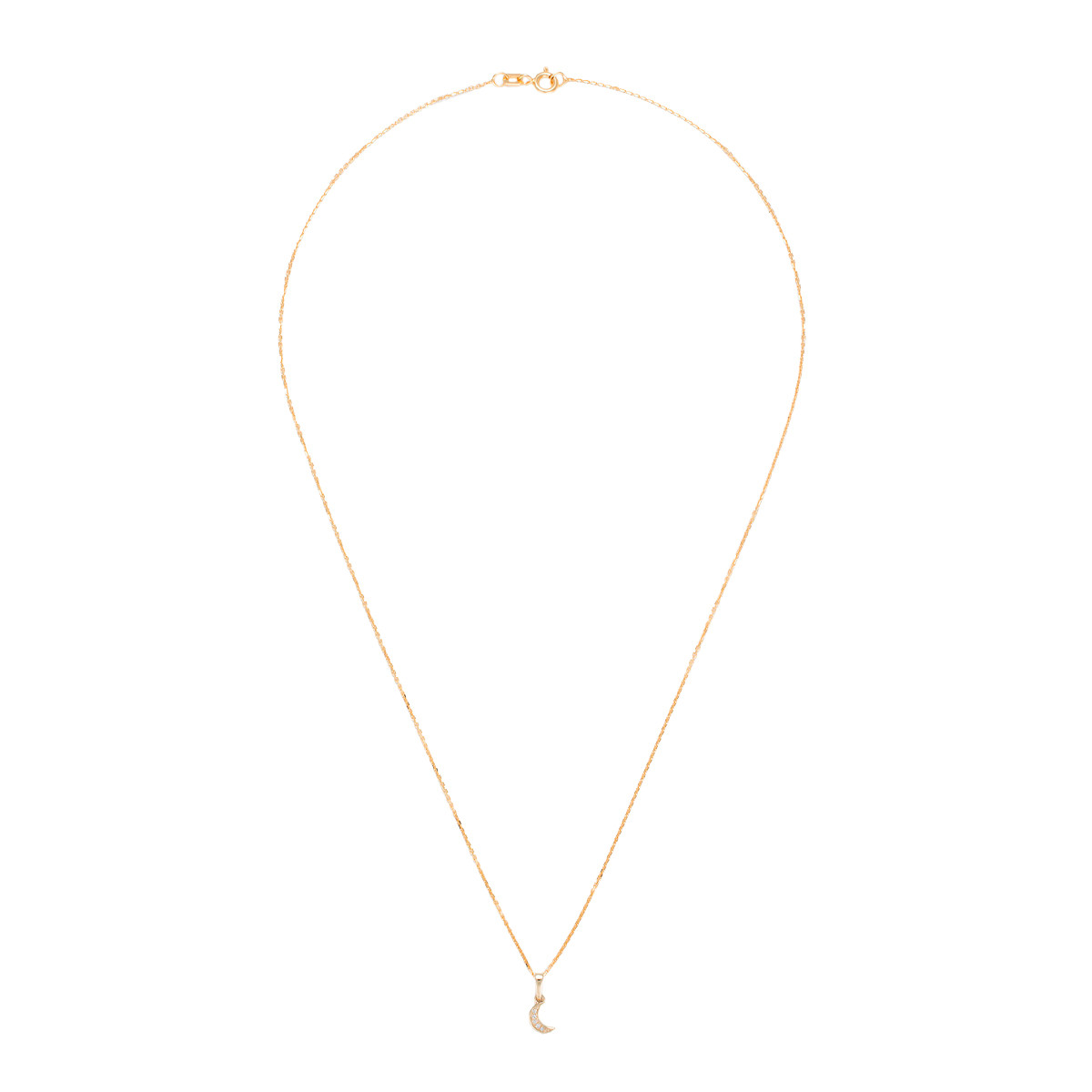 Pendentif "Diamond Moon" Or et Diamants Pendentif "Paris Lunaire" Or jaune et Diamant