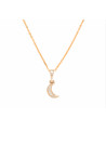 Pendentif "Diamond Moon" Or et Diamants