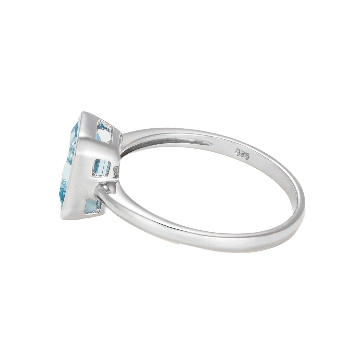 Bague " Salomé" Or blanc et Topaze