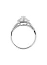 Bague "Darwin Topaze" Or blanc et Diamants