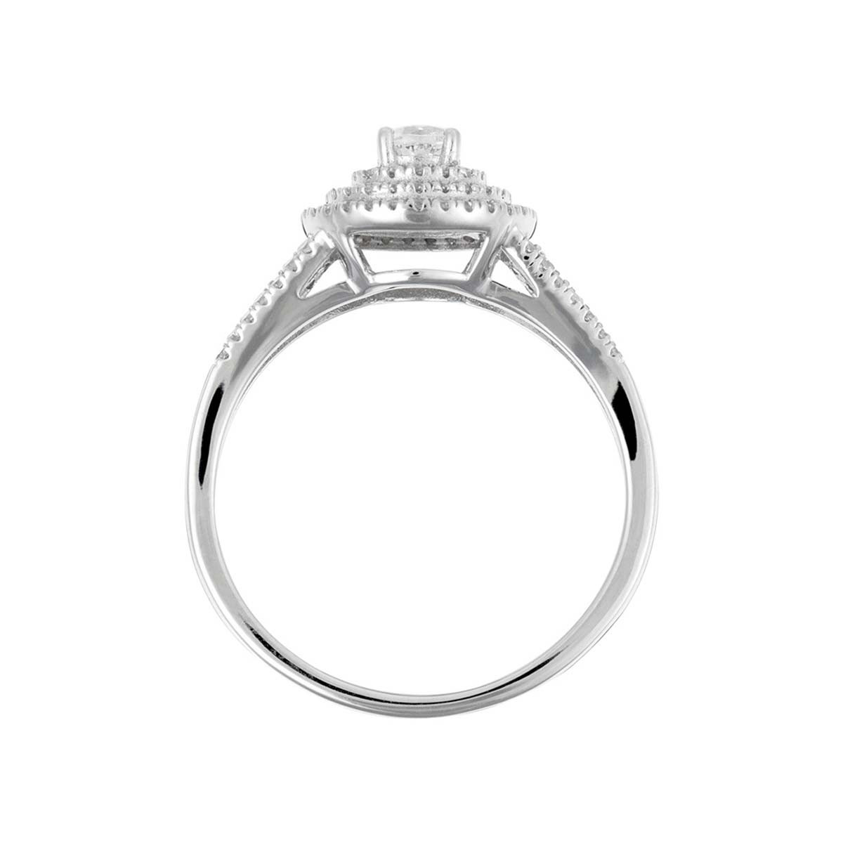 Bague "Darwin Topaze" Or blanc et Diamants Bague "Elora" Or blanc et Diamant