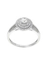 Bague "Darwin Topaze" Or blanc et Diamants