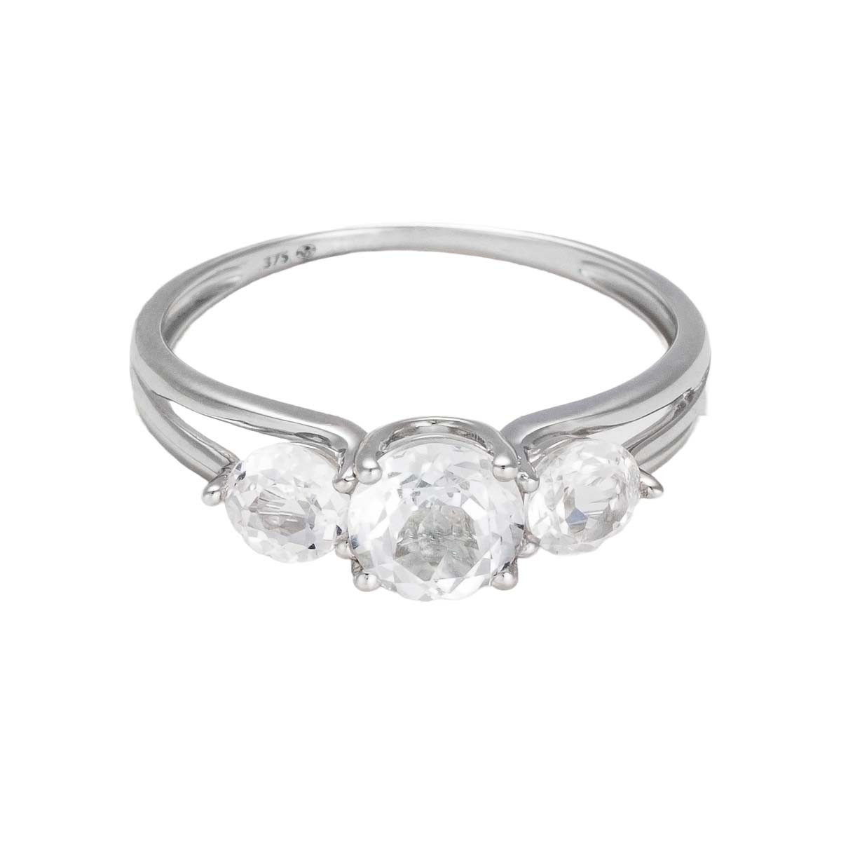 Bague "Bargny Topaze" Or blanc et Topazes Bague "Bargny Topaze" Or blanc et Topazes
