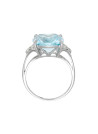Bague "Blue Light" Or et Topazes