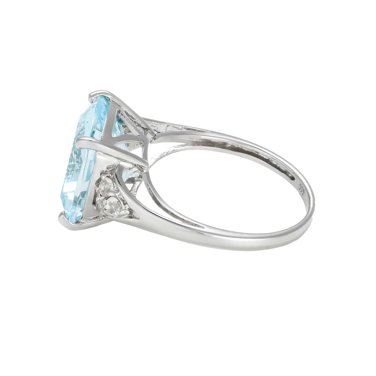 Bague "Blue Light" Or et Topazes Bague "Débordante" TW0,24/6 BT7,5/1