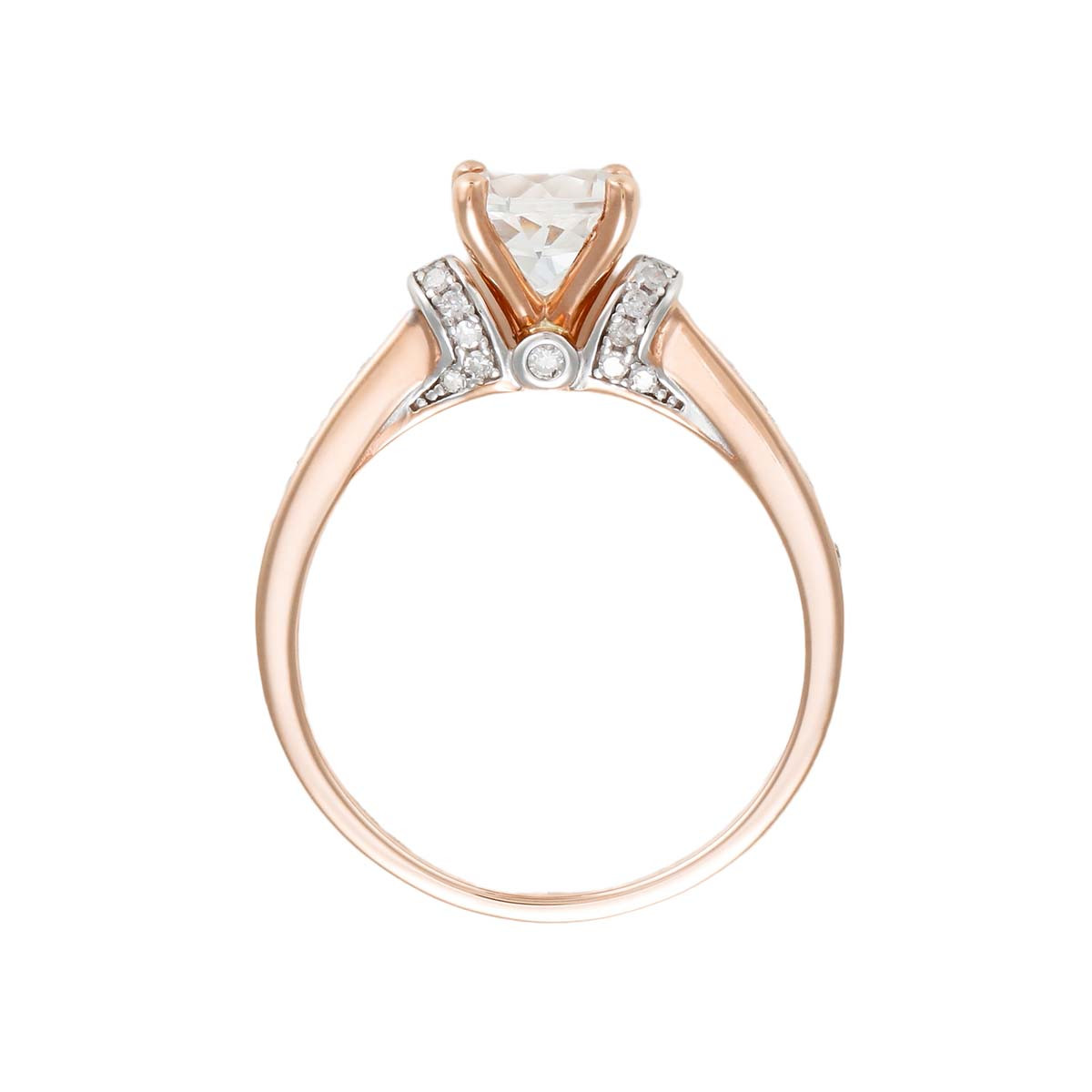 Bague "Chera Topaze" Or et Diamants Bague "Capucine" Or rose et Topaze