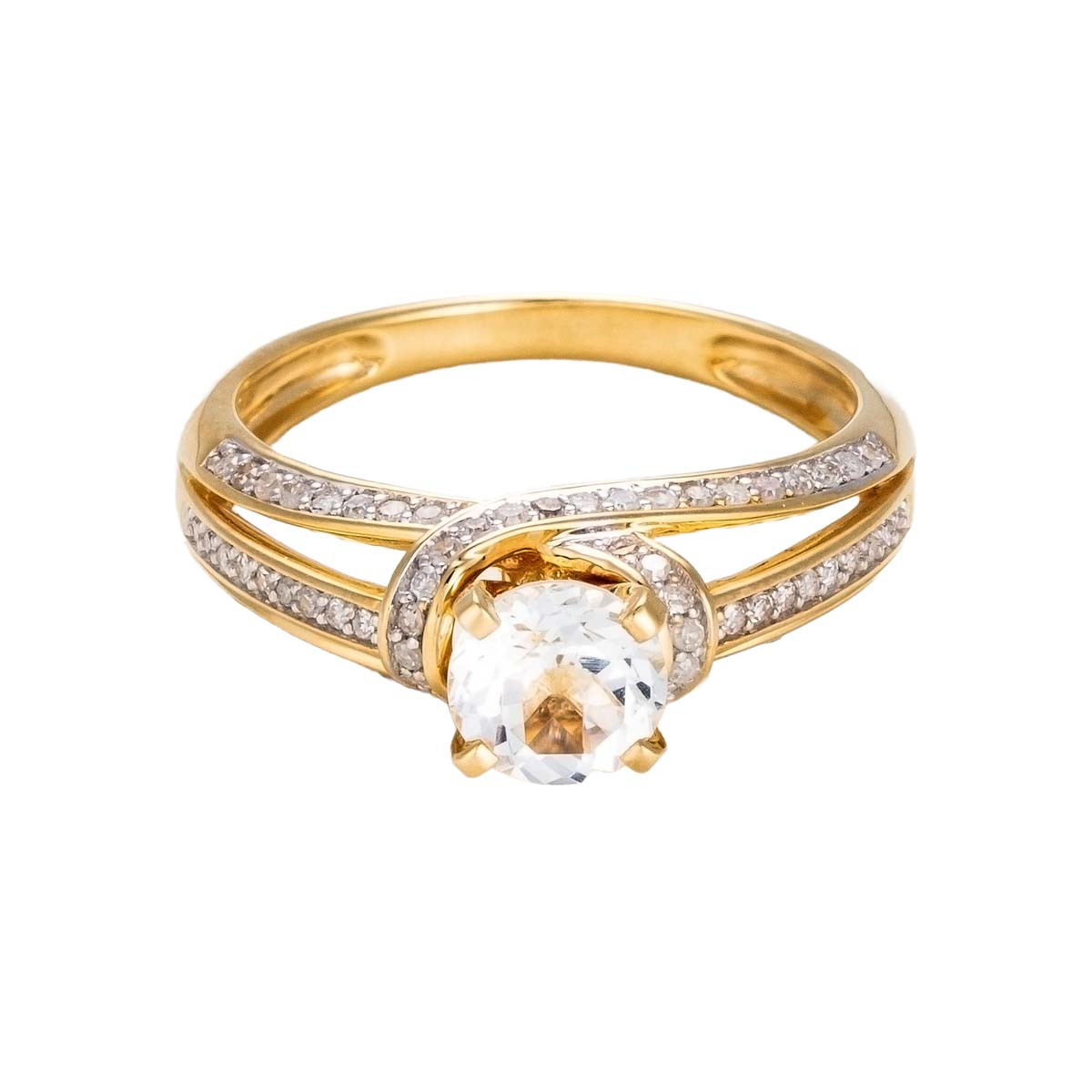 Bague "Mackay" Or et Diamants Bague "Lila" Or jaune et Topaze