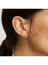 Boucles d'Oreilles Rosefield "Double Hoops Gold"