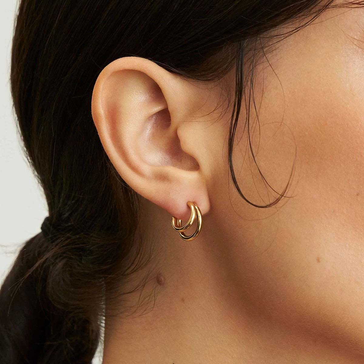Boucles d'Oreilles Rosefield "Double Hoops Gold" Boucles d'Oreilles Rosefield "Double Hoops Gold" - JEDHG-J575