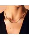 Collier Rosefield "Snake Necklace Gold "