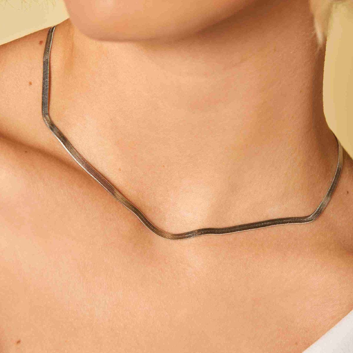 Collier Rosefield "Snake Necklace Silver" Collier Rosefield "Snake Necklace Silver" - JNFSS-J528