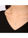 Pendentif Or Jaune et oxydes de zirconium"Splendeur" + chaîne vermeil doré offerte