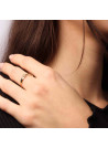 Bague "Dean" Or Jaune et Zirconium