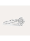 Bague "Darwin Topaze" Or blanc et Diamants