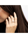 Bague "Darwin Topaze" Or blanc et Diamants