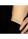 Bracelet Or Blanc Diamant et Topaze
