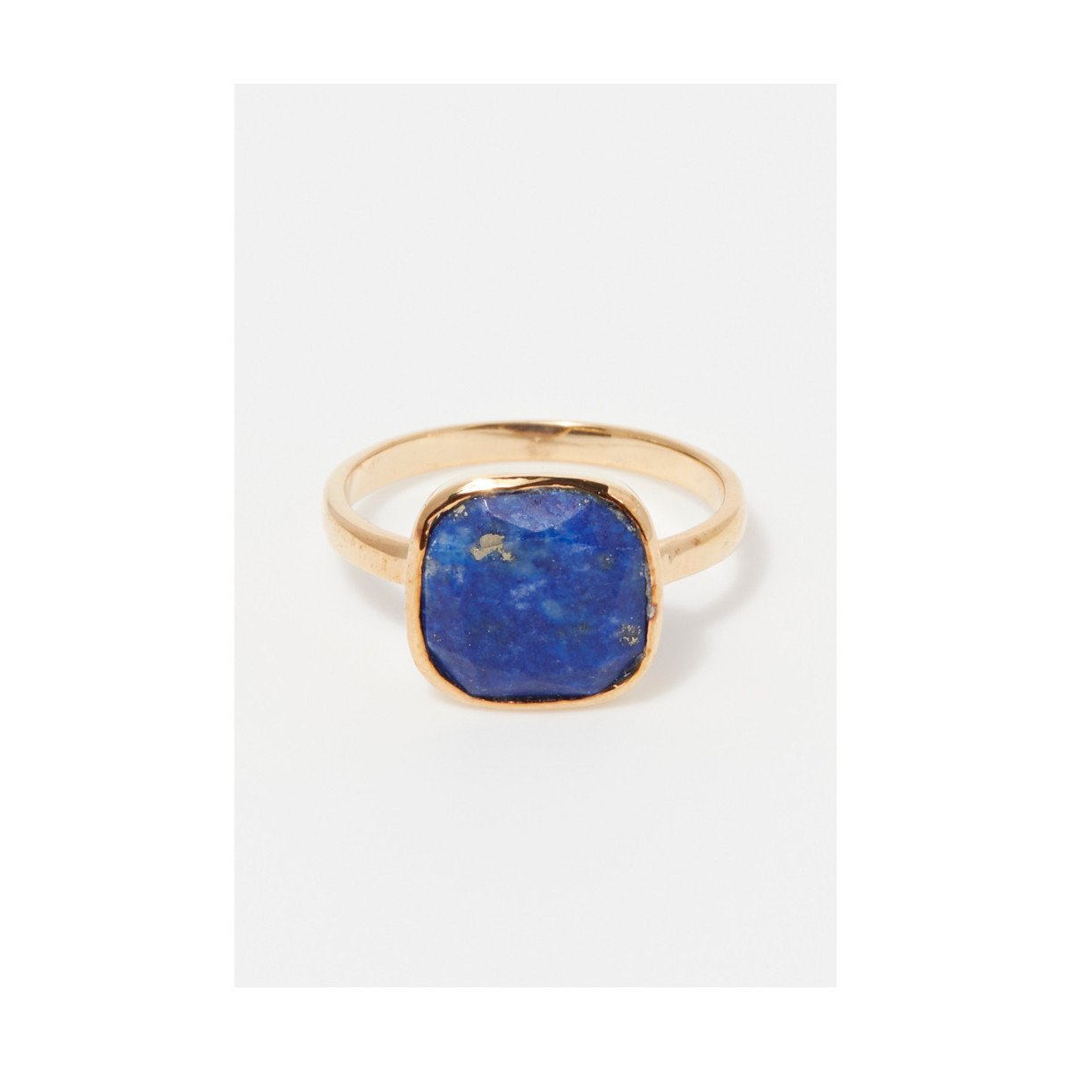 Bague "Chronésia" Lapis Lazuli Laiton doré
