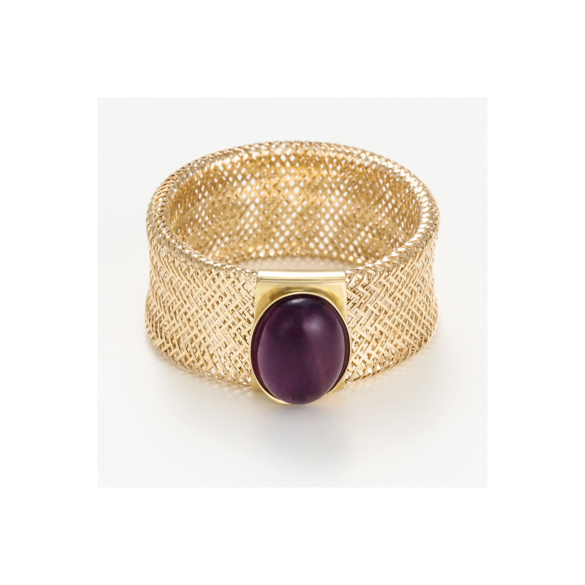 Bague Or Jaune 375/1000 " Amethyste flamboyant" Bague Or Jaune 375/1000 " Amethyste flamboyant"