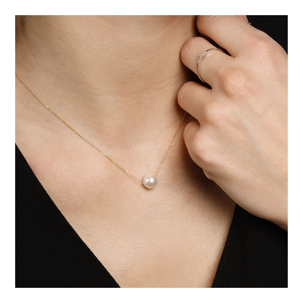 Collier Perle en Or Jaune Collier "Nuée" Or jaune