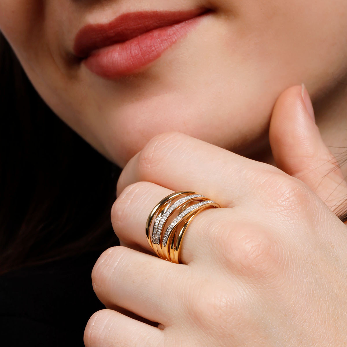 Bague "Apollon Éblouissant" Or jaune et Diamant