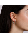 Boucles d'oreilles "Créoles de diamants" Or et Diamants