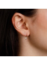 Boucles d'oreilles Or jauneet zirconium