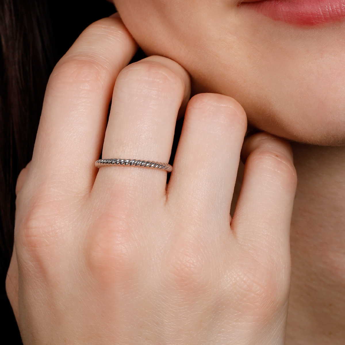 Bague "Pour toujours" Or blanc Bague "Amaryllis" Or blanc
