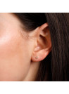 Boucles d'oreilles or jaune et oxydes de zirconium "Petits Ronds"