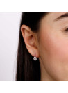 Boucles d'oreilles or jaune et oxydes de zirconium "Brillantes"