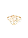 Bague " Arbre de vie tout Or" Or Jaune 375/1000